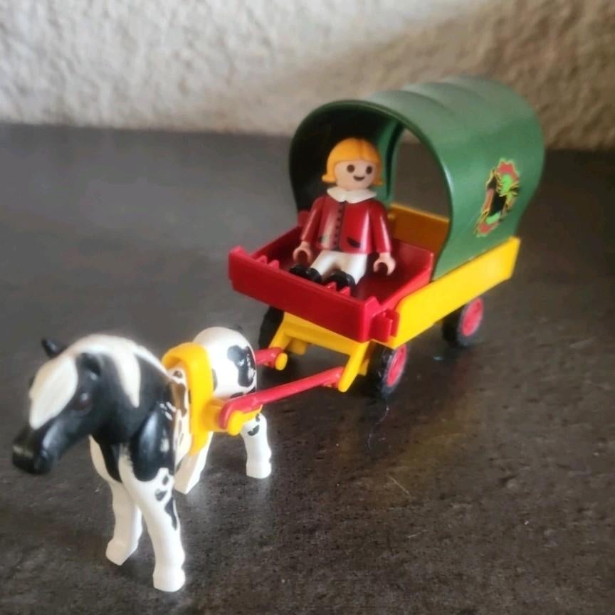 Playmobil paard met wagen, Verzenden, Gebruikt, Los playmobil
