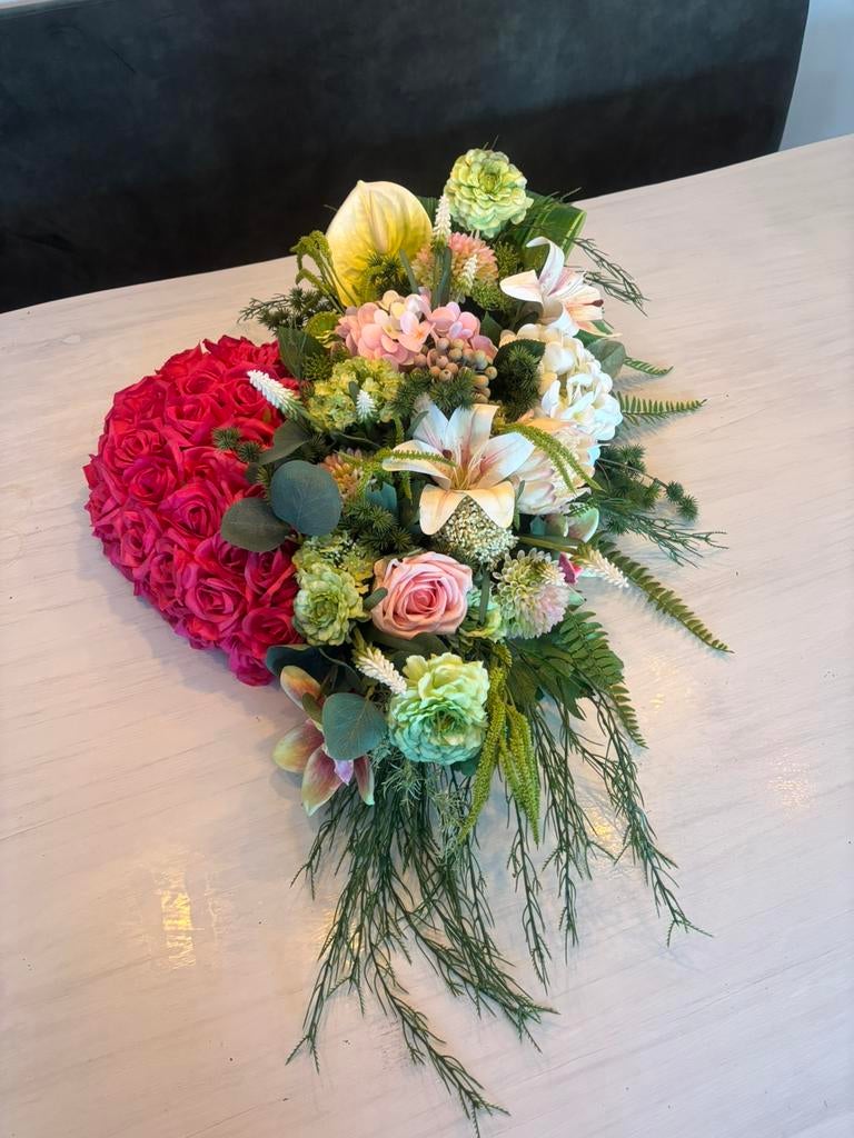 Rouwstuk van kunstbloemen, Ophalen of Verzenden, Nieuw