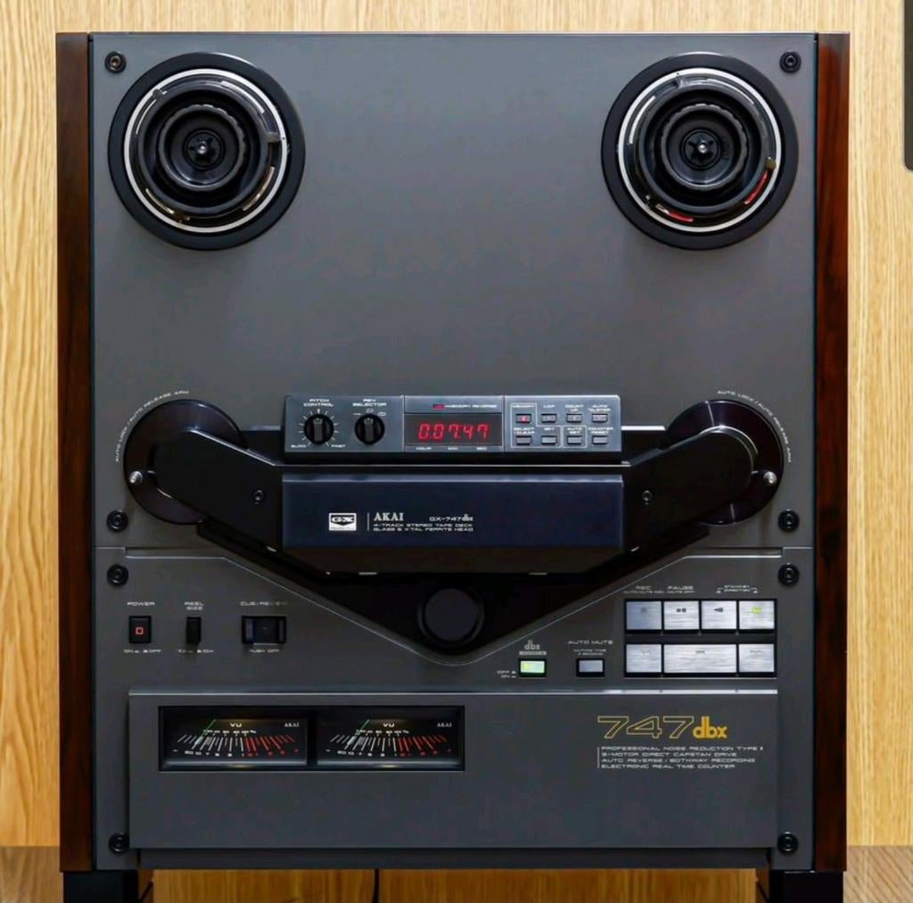 AKAI GX-747 DBX bandrecorder in topstaat, Ophalen of Verzenden, Bandrecorder