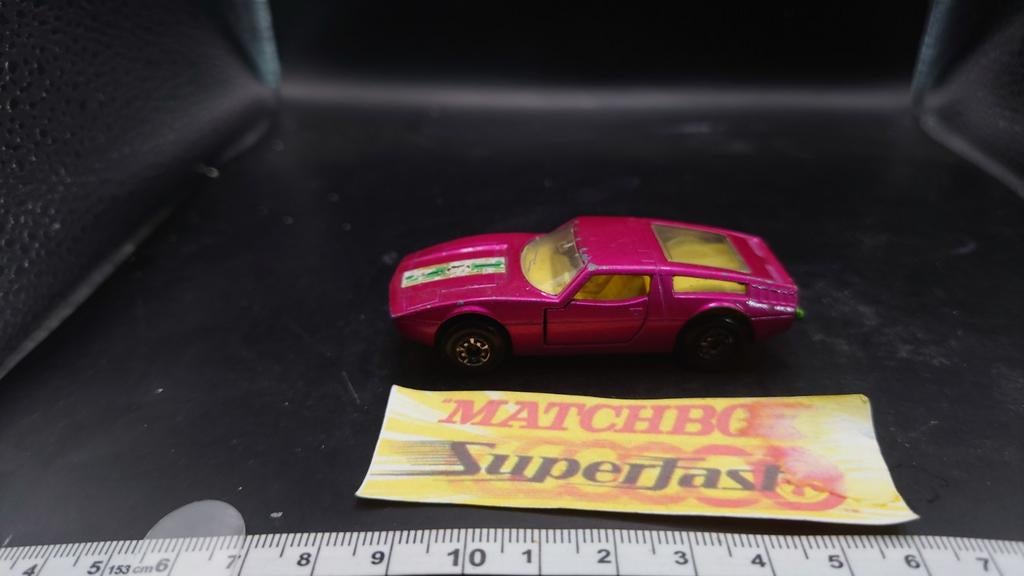 Matchbox Superfast nr.32 Maserati Bora - Roze, Ophalen of Verzenden, Zo goed als nieuw, Auto, Matchbox