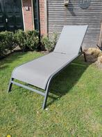 Ligbed Textileen Zonnebed Ligstoel Stretcher Strandstoel, Ophalen, Zo goed als nieuw, Aluminium, Verstelbaar