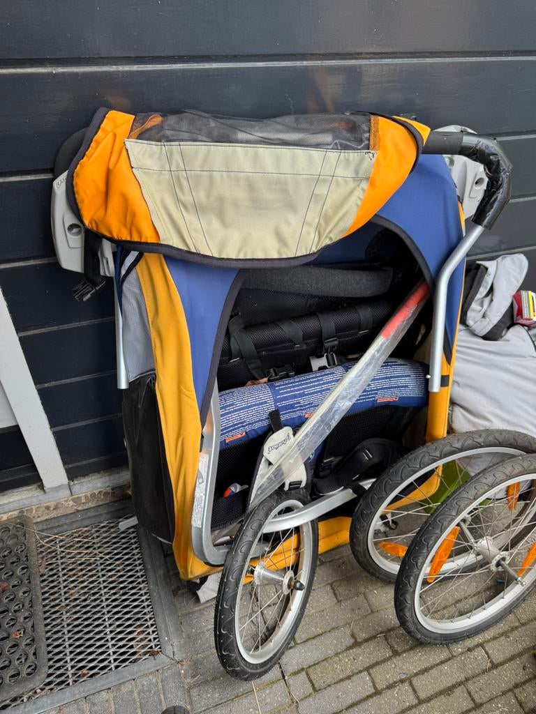 Croozer Chariot fietskar - tegen elk aannemelijk bod!, Fietsen en Brommers, Fietsaccessoires | Aanhangers en Karren, Ophalen, Zo goed als nieuw