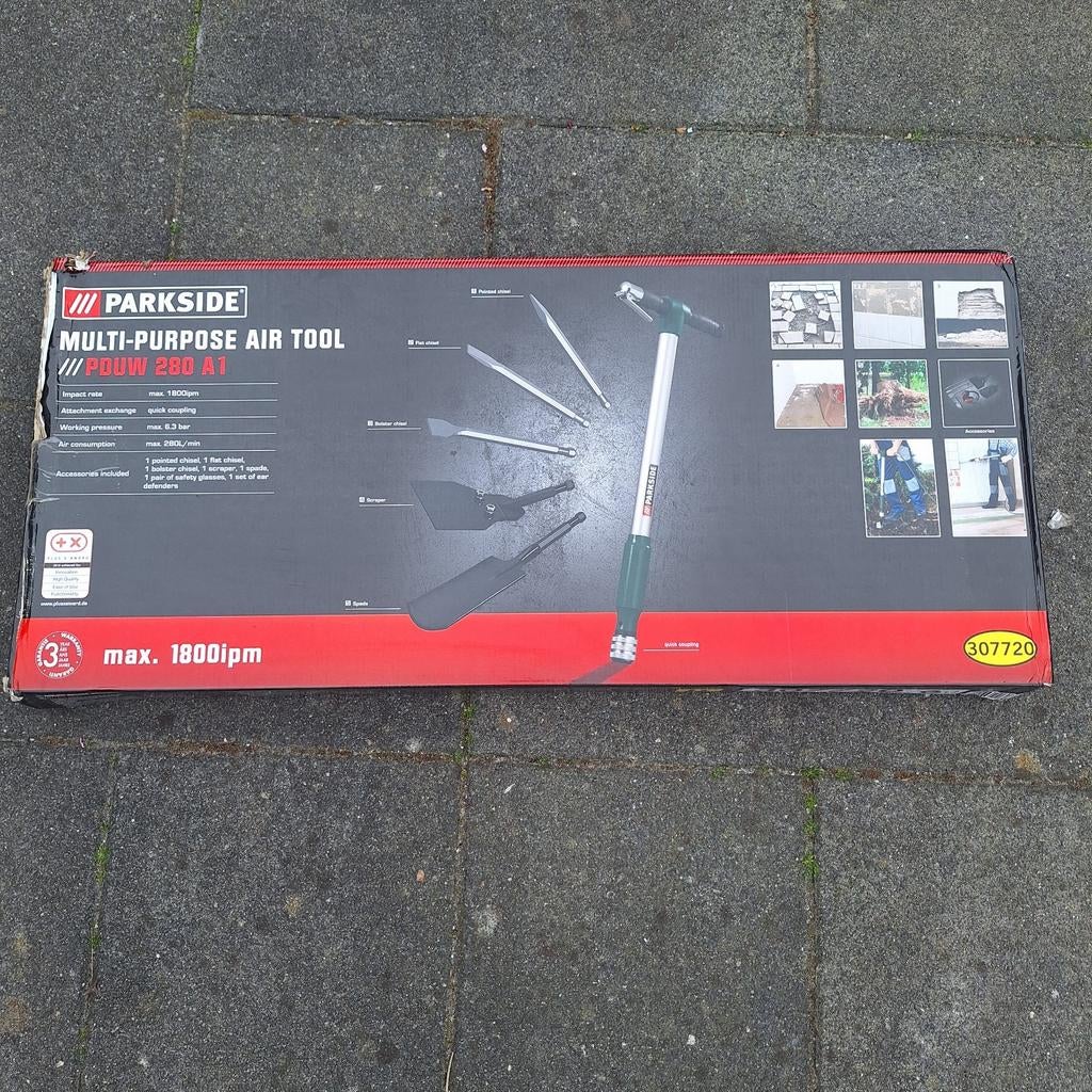 Nieuwe Parkside pneumatische luchtbeitel/sloopgereedschap, Ophalen, Nieuw
