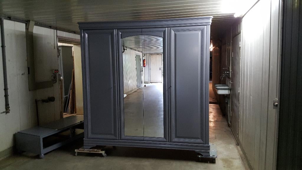 Kledingkasten, garderobe brocante eiken kasten, slaapkamer, Ophalen of Verzenden, Zo goed als nieuw