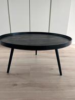 Salontafel woood Mesa XL | zwart 80cm, Ophalen, Rond, Zo goed als nieuw, 75 cm of meer
