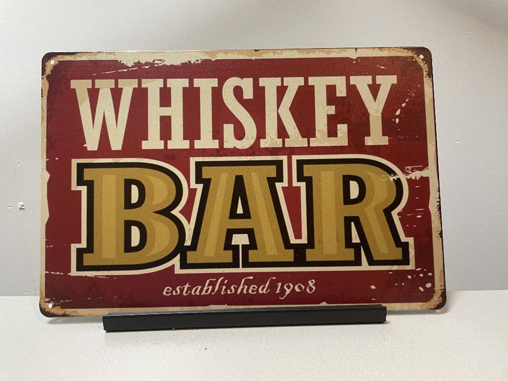Whiskey bar wandbord (Old Look), Www.pand50.nl, Nieuw, Ophalen of Verzenden, Printer 29B Coevorden