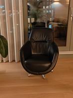 Lederen draaifauteuil, Huis en Inrichting, Fauteuils, Ophalen, Zo goed als nieuw
