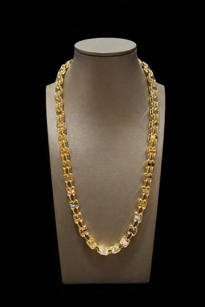 14kt gouden magnum ketting, Sieraden, Tassen en Uiterlijk, Kettingen, Ophalen, Zo goed als nieuw, Goud