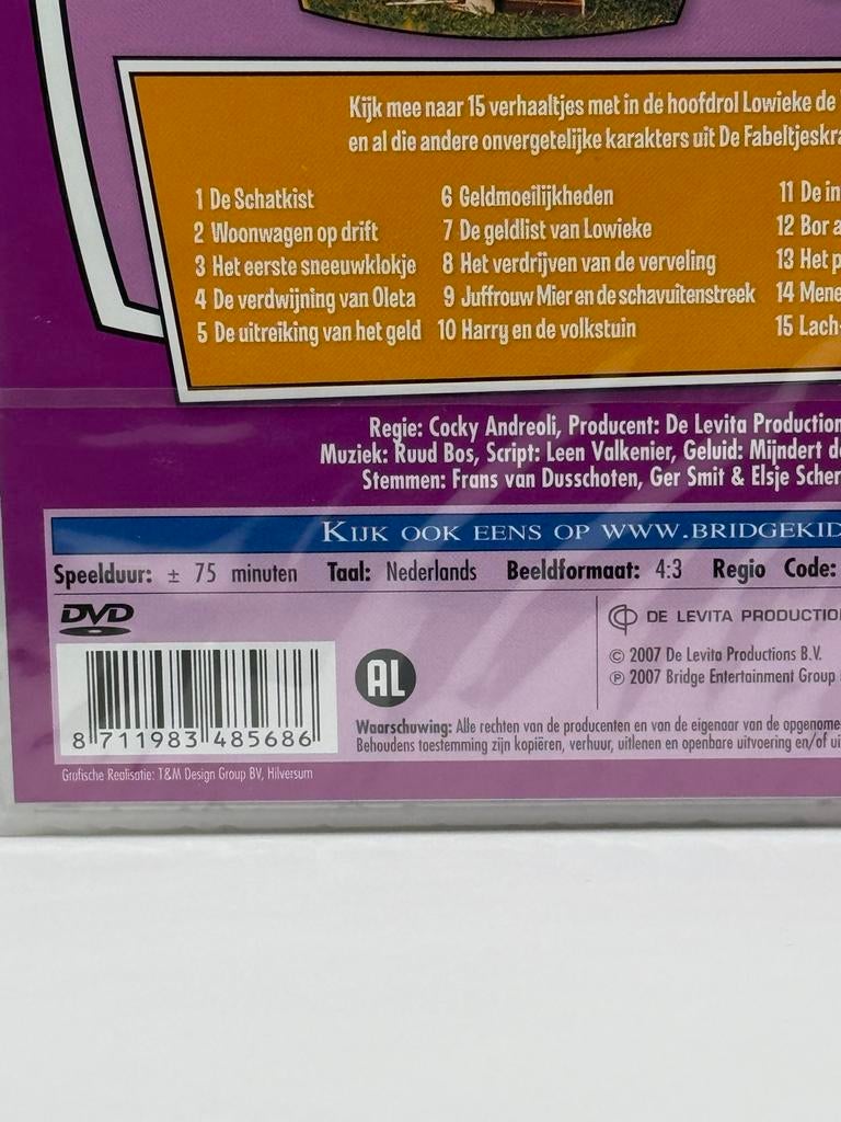 De Fabeltjeskrant -Het Beste van Lowieke de Vos DVD SEAL 002, Verzenden, Alle leeftijden, Poppen, Tv fictie