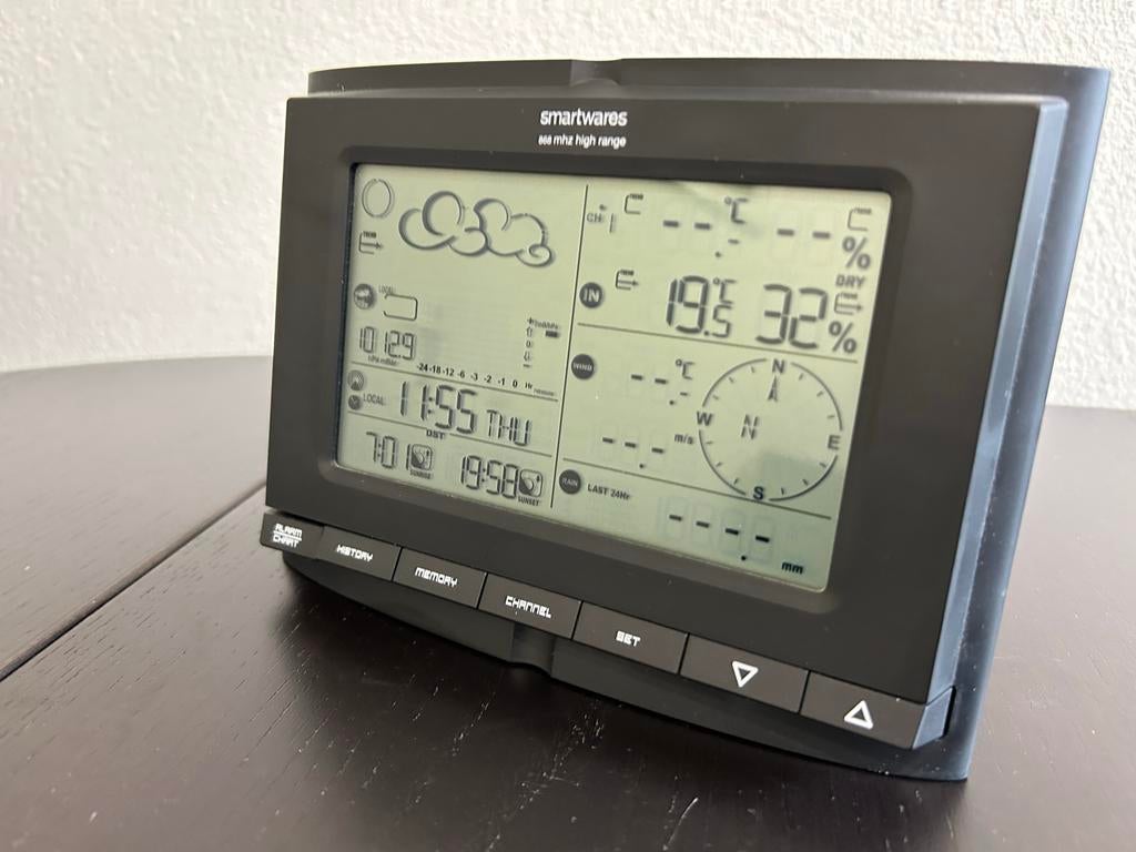 Smartwares weerstation, Audio, Tv en Foto, Weerstations en Barometers, Ophalen of Verzenden, Gebruikt, Weerstation