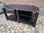 TV meubel zwart, Ophalen, 100 tot 150 cm, Zo goed als nieuw, Minder dan 100 cm