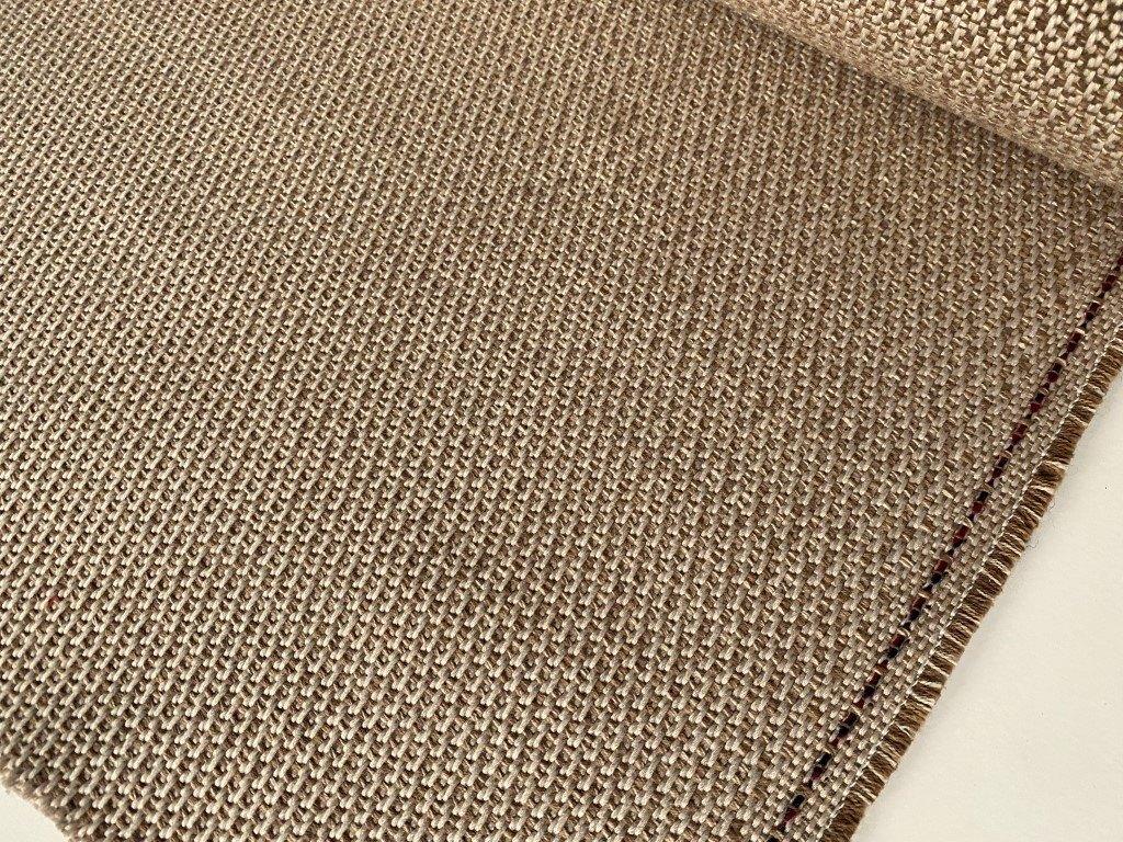 Vyva Sunbrella Lopi bruin+beige; indoor/outdoor meubelstof, Overige materialen, 120 cm of meer, Beige, Ophalen of Verzenden