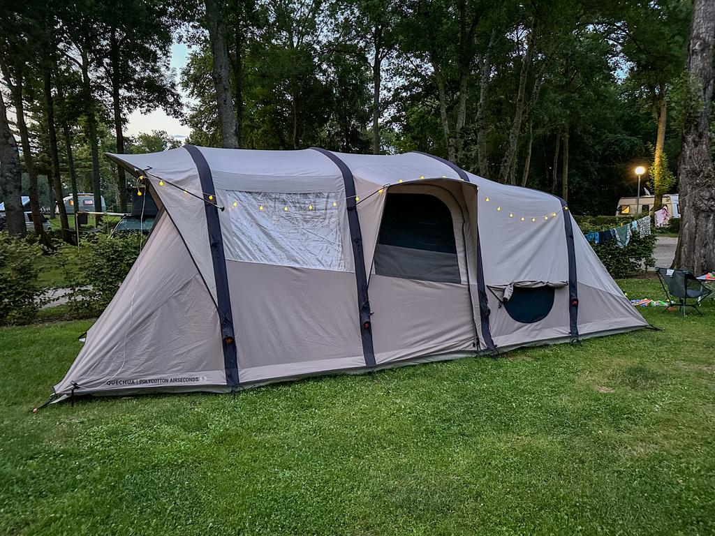 Decathlon Quechua Airseconds 6.3 polykatoen tent, Caravans en Kamperen, Ophalen, Gebruikt, Meer dan 6
