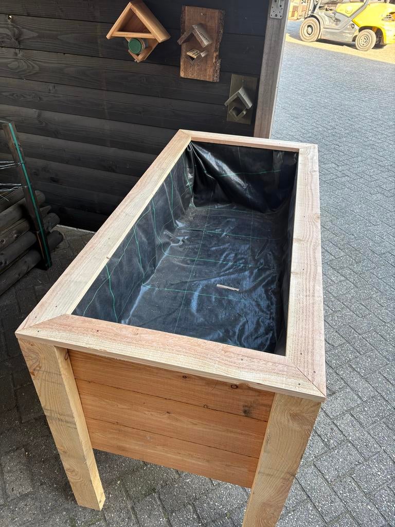 Houten Plantenbak / Mini Moestuin, Tuin en Terras, Bloembakken en Plantenbakken, 100 cm of meer, Balkon, Nieuw, Ophalen of Verzenden