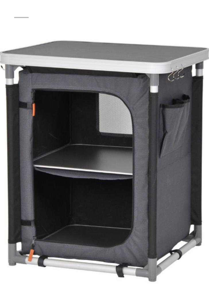 Campingkastje blauw, Caravans en Kamperen, Kampeermeubelen, Ophalen, Zo goed als nieuw, Campingkast