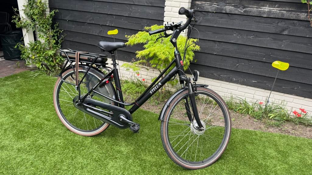 Elektrische Stella fiets Vicenza nero, Gebruikt, Velgrem, Versnellingen, Ophalen