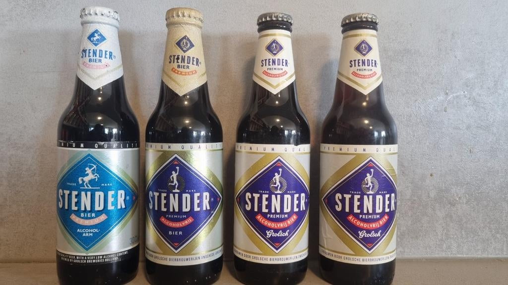4x Stender, alcoholarm & vrij - Grolsche Brouwerij, Verzamelen, Ophalen of Verzenden, Zo goed als nieuw, Glas of Glazen, Overige merken