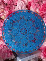 Blauw blauwe gehaakte halen mandala bloem handgemaakt, Ophalen of Verzenden, Nieuw