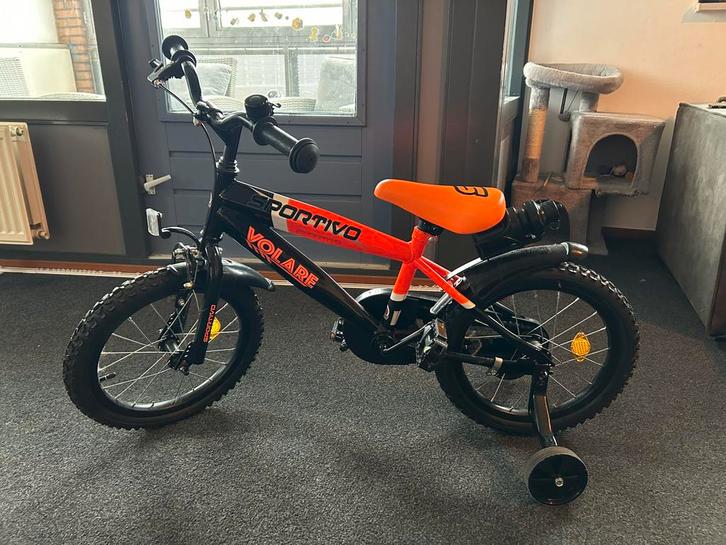 Jongens fiets 4 jaar, Fietsen en Brommers, Fietsen | Kinderfietsjes, Zo goed als nieuw, 16 tot 20 inch, Zijwieltjes, Ophalen