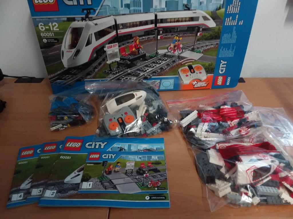 Lego set 60051 intercity trein wit, Ophalen