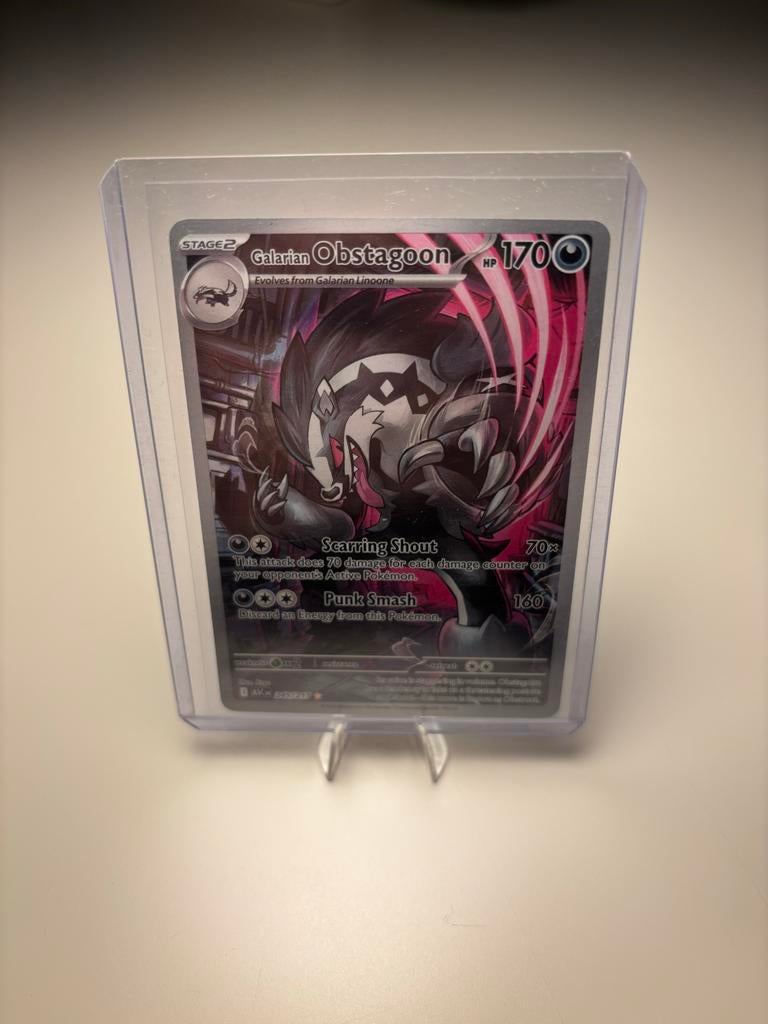 Galarian Obstagoon 245/217 - Full Art Pokémon Kaart, Ophalen of Verzenden, Nieuw, Losse kaart, Foil