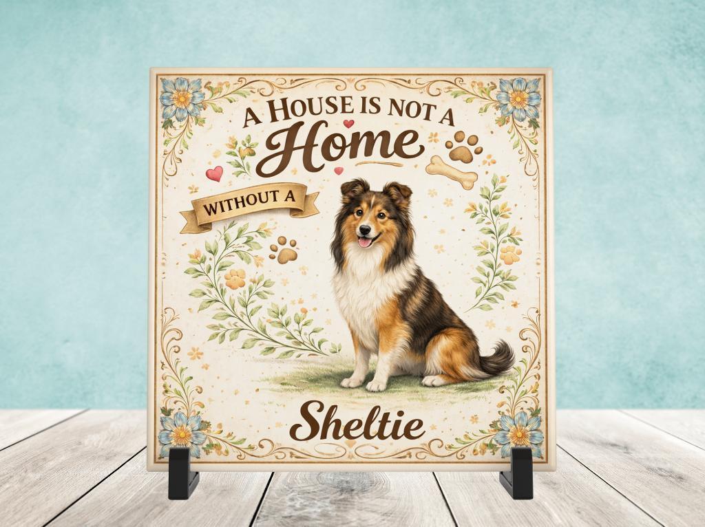 A House is not a Home Without a Sheltie - Tegel, Verzenden, Nieuw