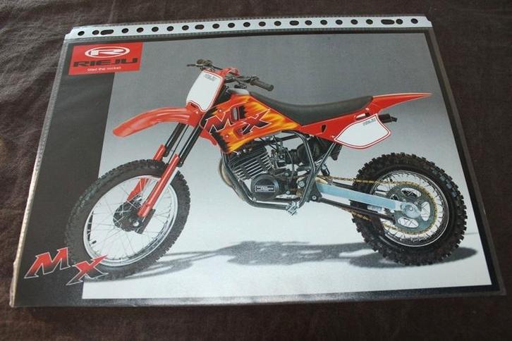 Rieju MX bromfiets verkoop folder, Fietsen en Brommers, Handleidingen en Instructieboekjes, Zo goed als nieuw, Ophalen of Verzenden