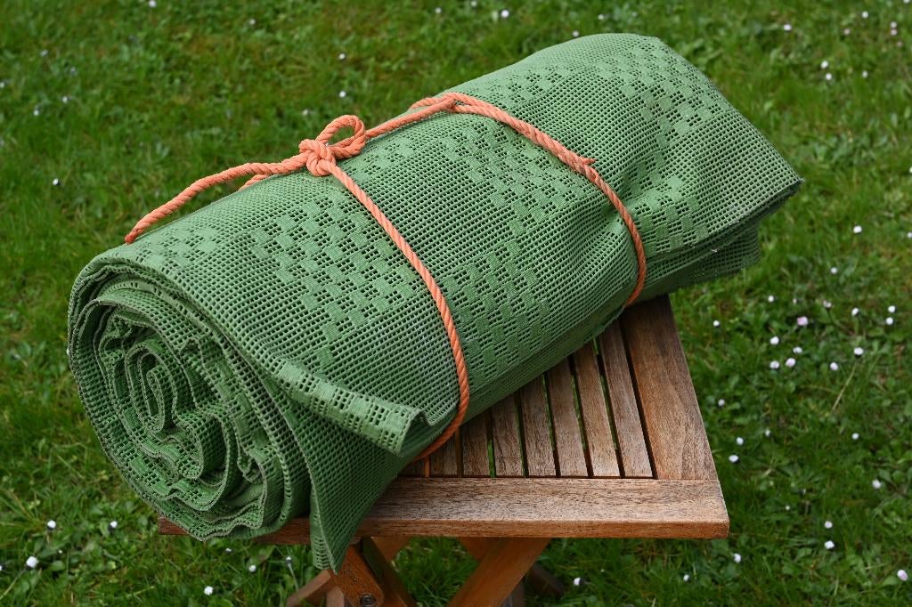 Tenttapijt groen, Ophalen of Verzenden, Gebruikt