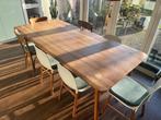 Eettafel 220x100 (incl. 2x3 stoelen), Ophalen, Gebruikt, 200 cm of meer, 50 tot 100 cm