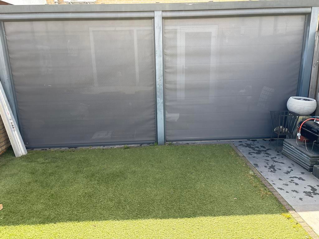 Verano screens voor veranda 226x210 cm (2 stuks) zonnescherm, Ophalen, Gebruikt, Elektrisch, Minder dan 250 cm