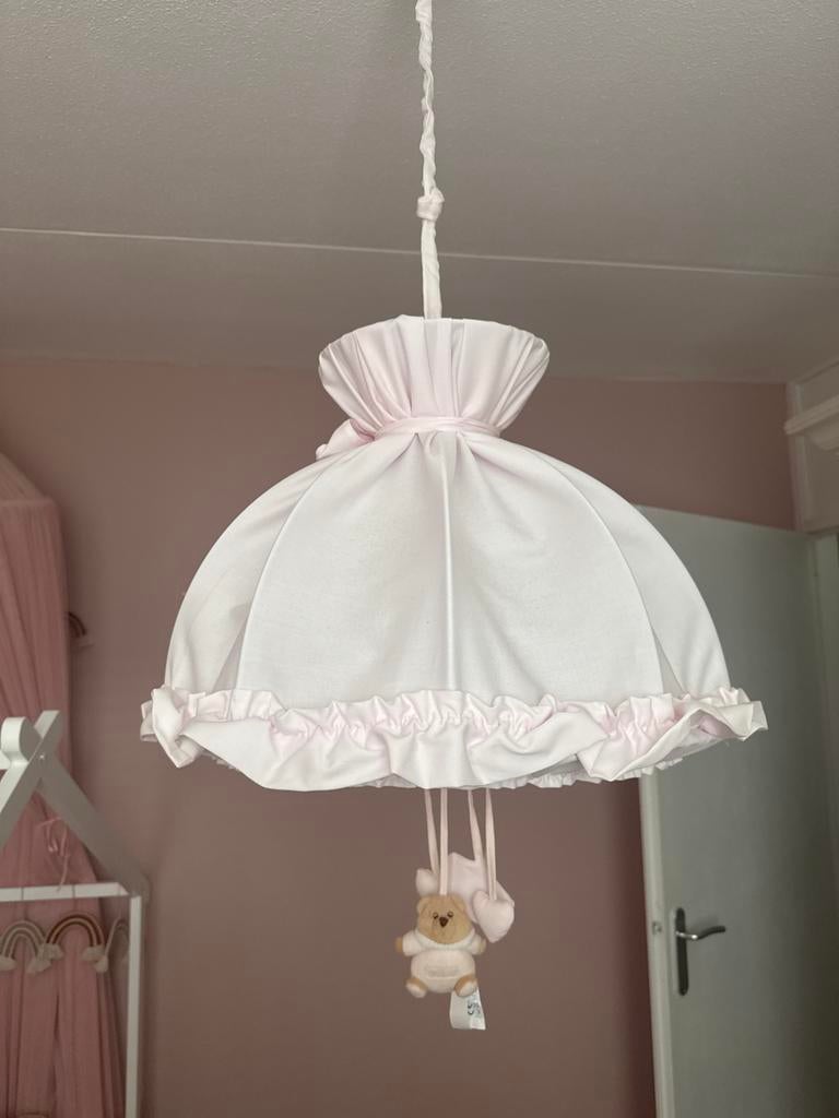 Roze Nanan hanglamp, Ophalen, Zo goed als nieuw, Stof, Minder dan 50 cm