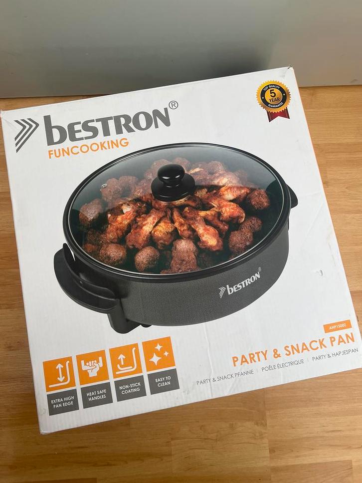 Bestron hapjespan - Zo goed als nieuw, Huis en Inrichting, Keuken | Potten en Pannen, Zo goed als nieuw, Koekenpan of Braadpan