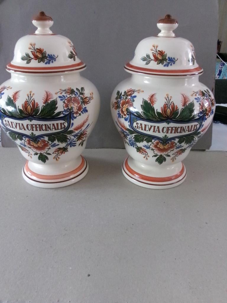 2 grote en uitzondelijke mooie Apothekers potten., Ophalen of Verzenden