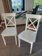 Ikea witte stoelen zgan, Ophalen, Twee, Wit, Zo goed als nieuw