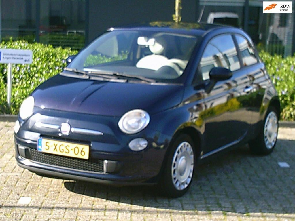 Fiat 500 1.4-16V Pop 2010 Automaat Blauw Airco Elek ramen, Auto's, Fiat, Bedrijf, Te koop, ABS, Airbags, Airconditioning, Centrale vergrendeling