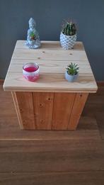 🌸 BIJZETTAFELTJE SALONTAFEL POEF ZITJE TAFELTJE HOCKER, Ophalen, Minder dan 50 cm, Nieuw, Minder dan 50 cm