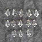 13 pegels diamant pijlen druppels onderdelen kroonluchter, Ophalen of Verzenden, Zo goed als nieuw, Glas