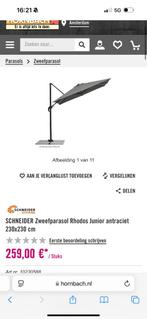 Schneider classics rhodos junior zweefparasol, Ophalen of Verzenden, Nieuw, Zweefparasol, Kantelbaar