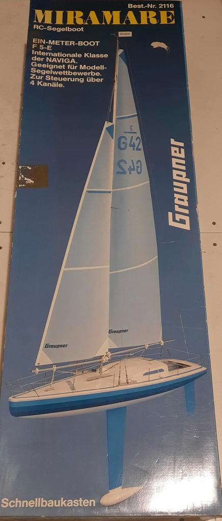 Modelzeilboot Miramare., Hobby en Vrije tijd, Modelbouw | Boten en Schepen, Ophalen of Verzenden