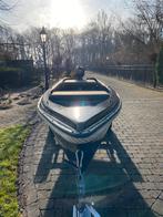 Sloep met motor en trailer (vaarklaar), Watersport en Boten, Benzine, Buitenboordmotor, Polyester, Ophalen of Verzenden