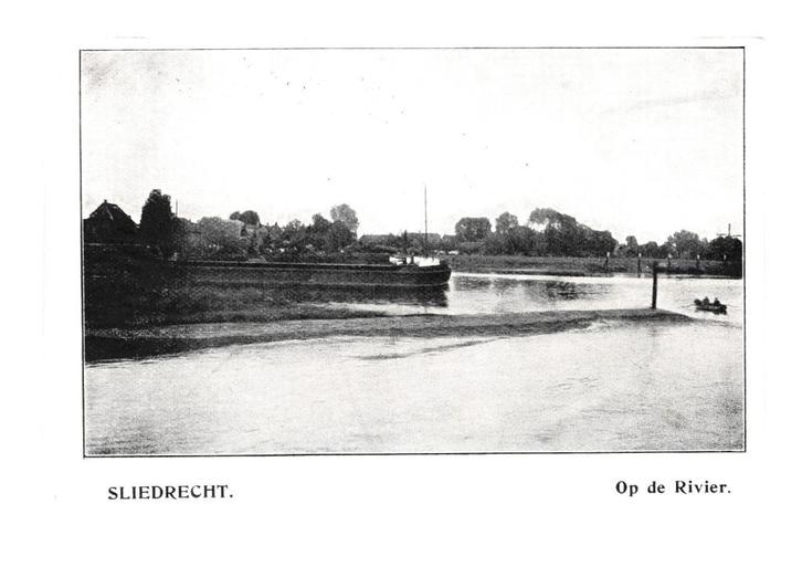 974548 Sliedrecht ZH Op de Rivier Prent Plaatje Niet Gelopen, Verzamelen, Ansichtkaarten | Nederland, Ongelopen, Zuid-Holland