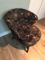 Woood Sara fauteuil tropisch, Huis en Inrichting, Fauteuils, Ophalen, Zo goed als nieuw, 75 tot 100 cm, 50 tot 75 cm