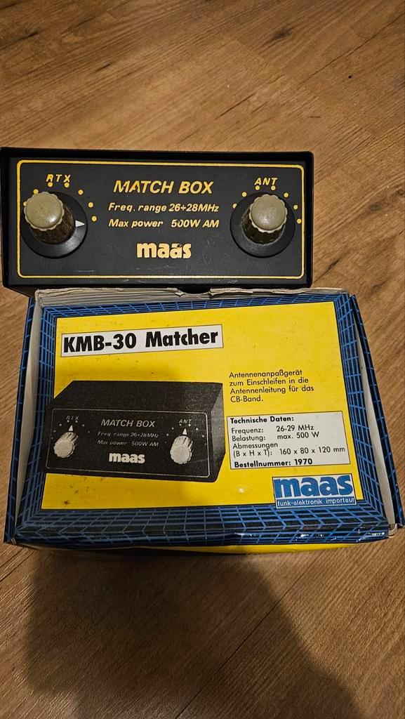 Maas Match Box KMB-30 Antenne Aanpasser 27mc, Telecommunicatie, Zenders en Ontvangers, Gebruikt, Zender en Ontvanger, Ophalen of Verzenden