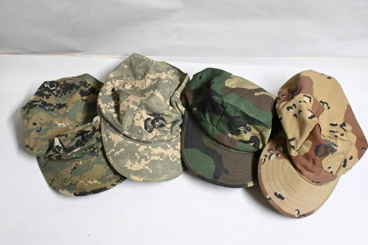 4x USMC camouflage pet gevechts pet amerika, Verzamelen, Militaria | Algemeen, Landmacht, Kleding of Schoenen, Amerika, Ophalen of Verzenden