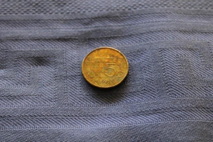 Nederland - 5 Gulden 1991 Beatrix Munt, Postzegels en Munten, Munten | Nederland, Losse munt, 5 gulden, Koningin Beatrix, Ophalen of Verzenden