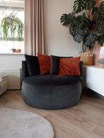 Zwarte velvet Passe Partout Pastille Lounge ronde fauteuil, Huis en Inrichting, Fauteuils, Ophalen of Verzenden, Zo goed als nieuw