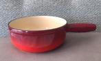 Staub fondue-pan geëmailleerd gietijzer snoerloos 20 cm, Ophalen, Zo goed als nieuw, Gietijzer, Koekenpan of Braadpan
