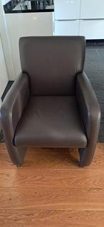 Te Koop Lederen eetkamerstoelen, Huis en Inrichting, Ophalen, Gebruikt, Bruin, Leer