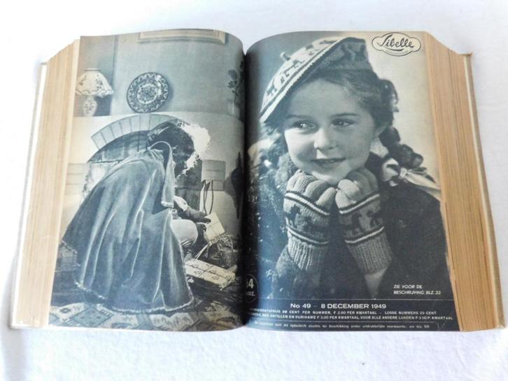 Boek met ingebonden Libelle's van 1949-1950, Verzamelen, Retro, Overige typen, Ophalen of Verzenden