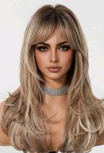 Pruik nieuw, blond met highlights, 24 inch, Sieraden, Tassen en Uiterlijk, Uiterlijk | Haarverzorging, Ophalen of Verzenden, Nieuw